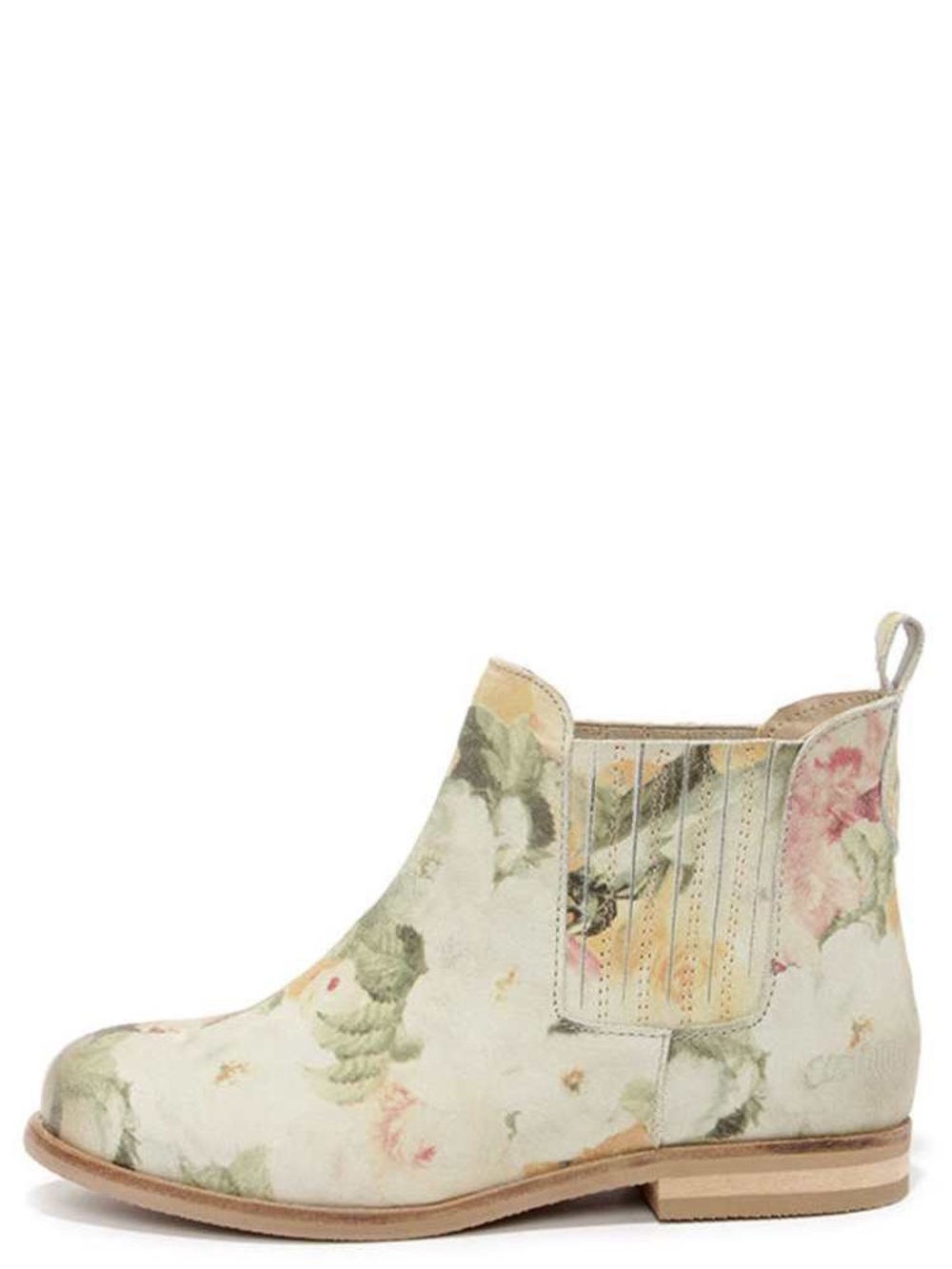 Coolway Floral Suede Felicia Booties - Pale Floral, NWT , Size 8.5